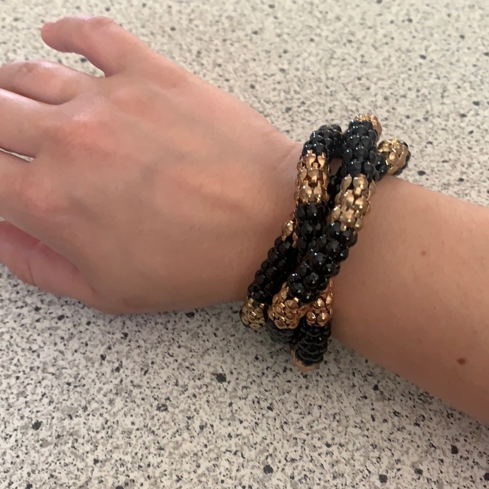 Black and gold bracelet